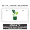 2" X 4" Aluminum License Plate  Thumbnail