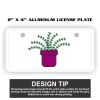 2" X 4" Aluminum License Plate  Thumbnail