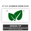 2" X 4" Aluminum License Plate  Thumbnail