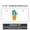 2" X 4" Aluminum License Plate  Thumbnail