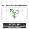 2" X 4" Aluminum License Plate  Thumbnail
