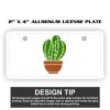 2" X 4" Aluminum License Plate  Thumbnail