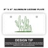 2" X 4" Aluminum License Plate  Thumbnail