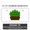 2" X 4" Aluminum License Plate  Thumbnail