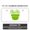 2" X 4" Aluminum License Plate  Thumbnail
