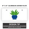 2" X 4" Aluminum License Plate  Thumbnail