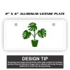 2" X 4" Aluminum License Plate  Thumbnail