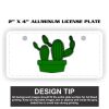 2" X 4" Aluminum License Plate  Thumbnail