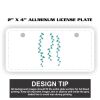 2" X 4" Aluminum License Plate  Thumbnail