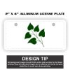 2" X 4" Aluminum License Plate  Thumbnail