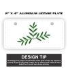 2" X 4" Aluminum License Plate  Thumbnail