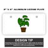 2" X 4" Aluminum License Plate  Thumbnail