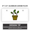 2" X 4" Aluminum License Plate  Thumbnail