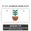 2" X 4" Aluminum License Plate  Thumbnail