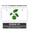 2" X 4" Aluminum License Plate  Thumbnail