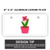 2" X 4" Aluminum License Plate  Thumbnail