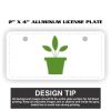 2" X 4" Aluminum License Plate  Thumbnail