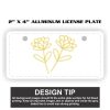 2" X 4" Aluminum License Plate  Thumbnail