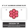 2" X 4" Aluminum License Plate  Thumbnail