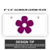2" X 4" Aluminum License Plate  Thumbnail