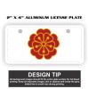 2" X 4" Aluminum License Plate  Thumbnail