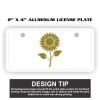 2" X 4" Aluminum License Plate  Thumbnail