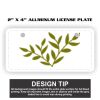 2" X 4" Aluminum License Plate  Thumbnail