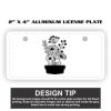 2" X 4" Aluminum License Plate  Thumbnail