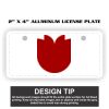 2" X 4" Aluminum License Plate  Thumbnail