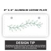 2" X 4" Aluminum License Plate  Thumbnail