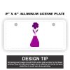 2" X 4" Aluminum License Plate  Thumbnail