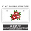 2" X 4" Aluminum License Plate  Thumbnail