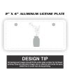 2" X 4" Aluminum License Plate  Thumbnail