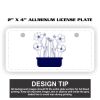 2" X 4" Aluminum License Plate  Thumbnail
