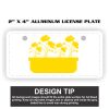 2" X 4" Aluminum License Plate  Thumbnail