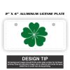 2" X 4" Aluminum License Plate  Thumbnail