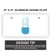 2" X 4" Aluminum License Plate  Thumbnail