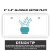 2" X 4" Aluminum License Plate  Thumbnail