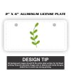 2" X 4" Aluminum License Plate  Thumbnail