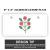 2" X 4" Aluminum License Plate  Thumbnail