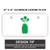 2" X 4" Aluminum License Plate  Thumbnail
