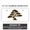 2" X 4" Aluminum License Plate  Thumbnail
