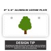 2" X 4" Aluminum License Plate  Thumbnail