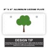 2" X 4" Aluminum License Plate  Thumbnail