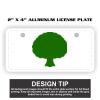 2" X 4" Aluminum License Plate  Thumbnail