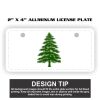 2" X 4" Aluminum License Plate  Thumbnail