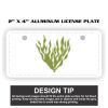 2" X 4" Aluminum License Plate  Thumbnail