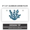 2" X 4" Aluminum License Plate  Thumbnail