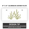 2" X 4" Aluminum License Plate  Thumbnail
