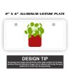2" X 4" Aluminum License Plate  Thumbnail